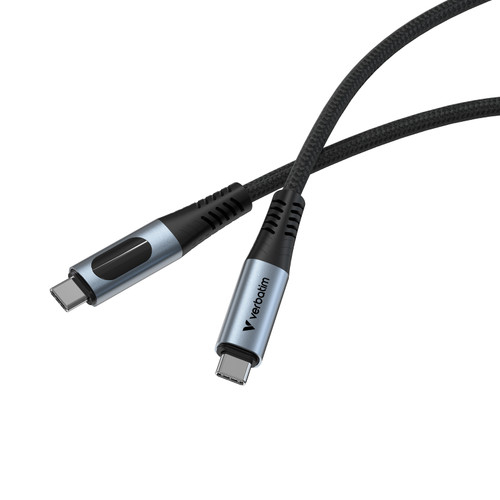 Verbatim 31848 100W USB-C 顯示充電線 1.2m - 黑色 — 產品外觀及細節 1