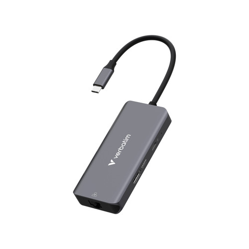 Verbatim 32157 六合一 USB-C 擴展器 - 灰色 — 產品外觀及細節 1