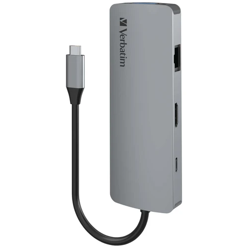 Verbatim 66911 八合一 USB-C 擴展器 - 灰色