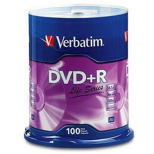 Verbatim 97175 Life Series DVD+R 4.7GB 16X 光碟 100片裝