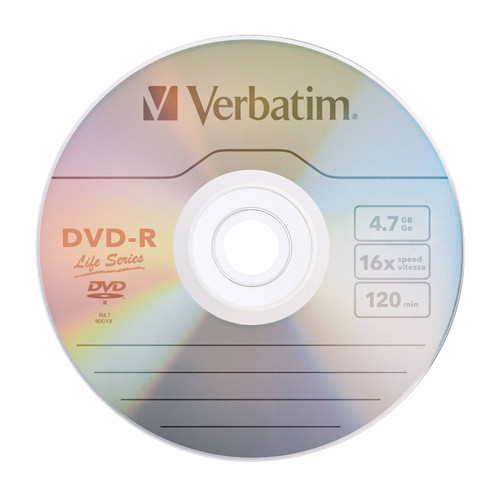 Verbatim 97177 Life Series DVD-R 4.7GB 16X 光碟 100片裝 — 產品外觀及細節 1