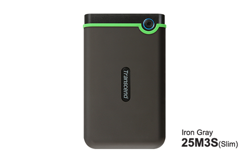 Transcend 創見 StoreJet 25M3 防震外置硬碟 - 1TB 鐵灰色
