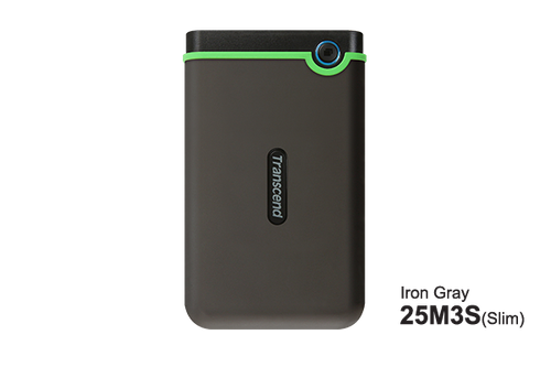 Transcend 創見 StoreJet 25M3 防震外置硬碟 - 2TB 鐵灰色