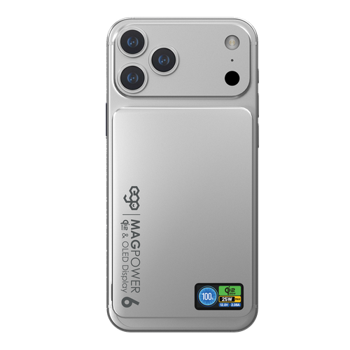 EGO MagPower 6 10000mAh Qi2.2 磁吸外置電源 - 銀色