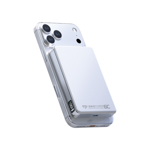 EGO MagPower 6C 10000mAh 45W Qi2.2 磁吸外置電源 - 白色