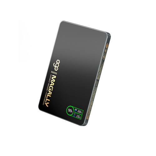 EGO MagAlly 5000mAh Qi2 雙面磁吸外置電源 - 黑色