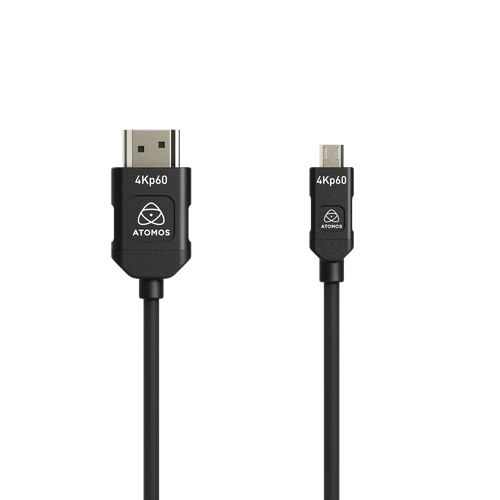 Atomos 4K60p Micro HDMI to HDMI 矽膠線 45cm