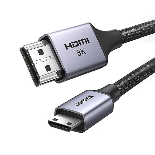 Ugreen 綠聯 HD163 Mini HDMI to HDMI 2.1 Cable 8K 編織影音線 2M