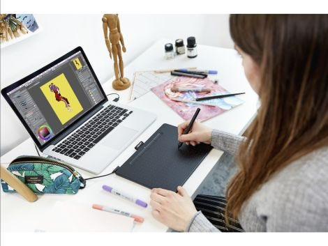 Wacom Intuos M Black CTL-6100/K0-C 數位繪圖板 03