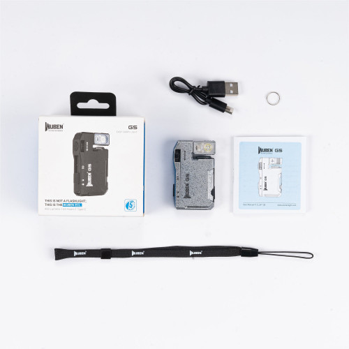 WUBEN G5 400 流明 USB-C 磁吸匙扣電筒 - 冰裂紋 — 官方產品圖片 08