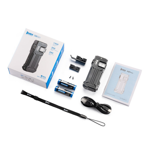 WUBEN X2 Pro+ 1500 流明 USB-C 磁吸多功能電筒 - 黑色 — 官方產品圖片 13
