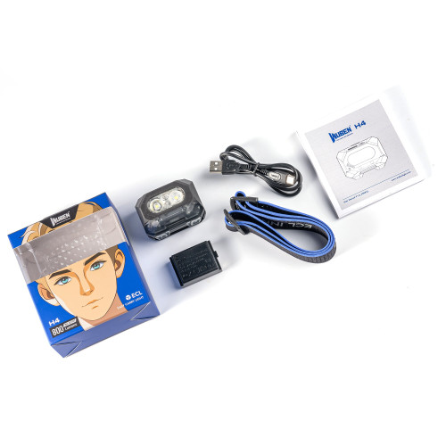 WUBEN H4 800 流明雙電源頭燈 - 黑色 — 官方產品圖片 09