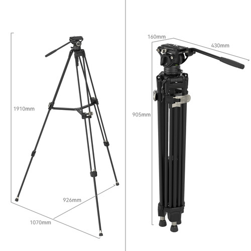 SmallRig AD-80 4163 FreeBlazer Heavy-Duty Aluminum Alloy Tripod Kit