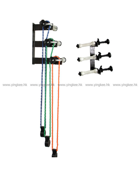 Wall Mounting Kit for Holding Three Seamless Backdrops 三軸手動背景升降器