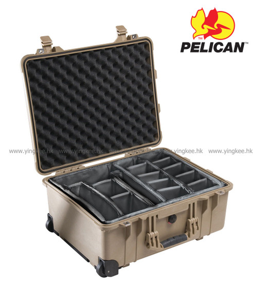 Pelican 1564 With Padded Dividers Desert Tan 砂漠色 軟墊間隔 攝影器材安全箱 
