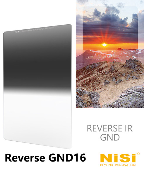 NiSi 耐司 Nano IR 100mm Reverse GND16 / 1.2 / 4-Stops 漸變灰濾鏡
