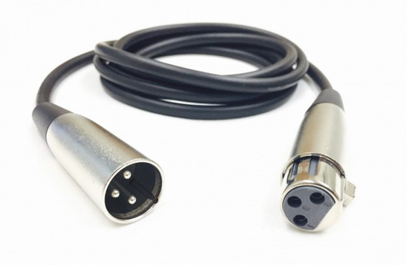 XLR (M) to XLR (F) 1m cable