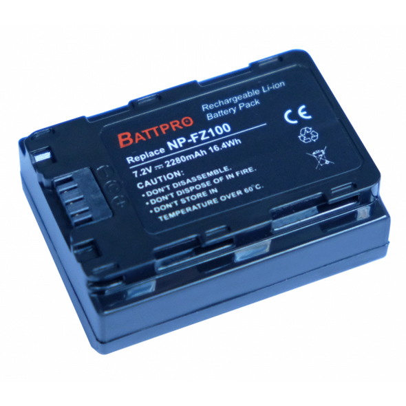 Battpro NP-FZ100 Battery for Sony A7RIII A7III A9R A9