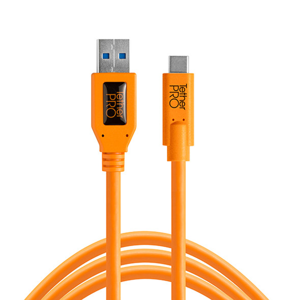 Tether Tools TetherPro CUC3215-ORG USB 3.0 to USB-C 數據線 4.6m