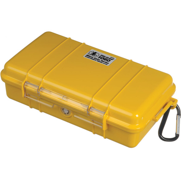 Pelican Micro Case 1060 Yellow 多用途防水箱 21x11cm 