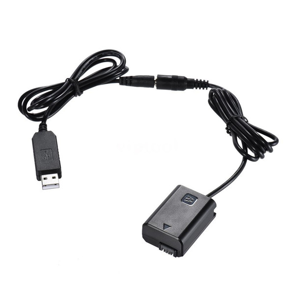 Dummy Battery for Canon LP-E17 with USB Adapter