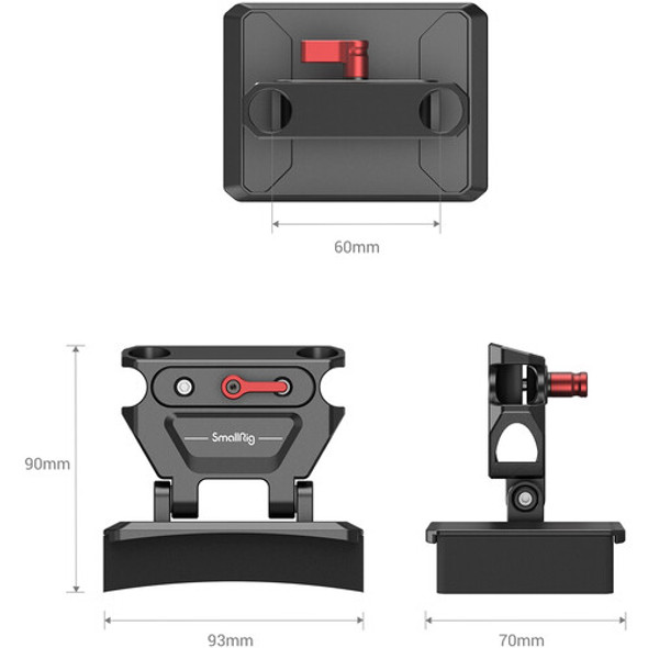 SmallRig Lightweight Chest Pad with Rod Clamp MD3183