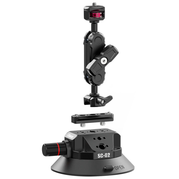 Ulanzi SC-02 Strong Suction Cup Mount (4.5") 手機微單運動相機雲台萬向魔術手吸盤支架