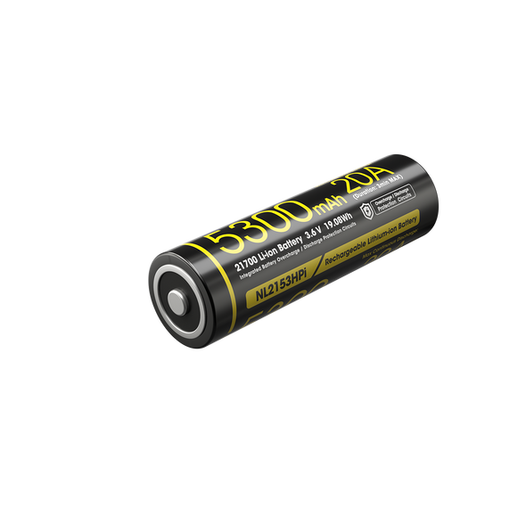 NITECORE NL2153HPi 5300mAh 20A 21700 i系列 充電鋰電池 (有保護)