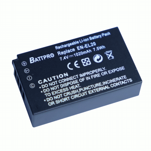 Battpro EN-EL20 Battery for Nikon 1S1 1J3 1V3 1AW1