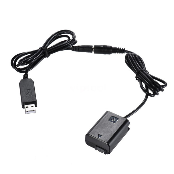 Dummy Battery for Sony NP-FZ100 with USB Adapter