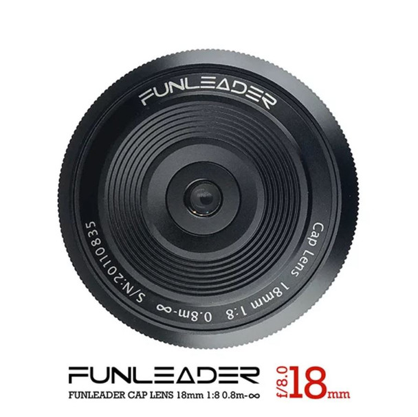 FUNLEADER Cap Lens 18mm f/8 超廣角鏡頭 For Fuji FX