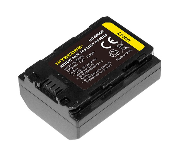 Nitecore NP-FZ100 Battery Pack for Sony 相機專用鋰電池