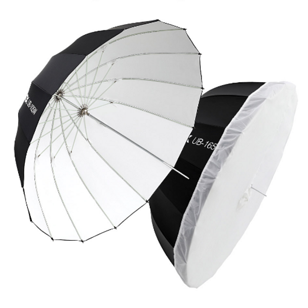 Godox 神牛 UB-165W 165cm Parabolic Reflector White 外黑內白拋物線深口柔光傘連柔光布