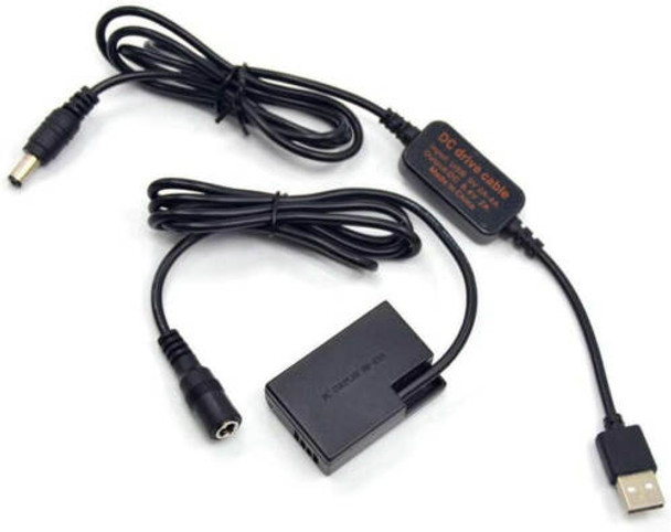 Dummy Battery for Canon LP-E18 with USB Adapter (LP-E17 Side)