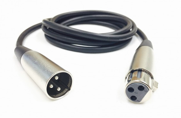 XLR (M) to XLR (F) 3m cable