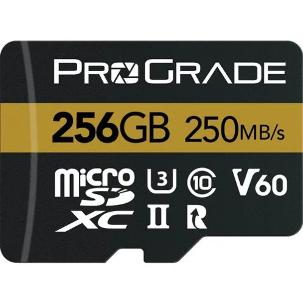 ProGrade Digital microSDXC UHS-II V60 Memory Card 250MBps (256GB)