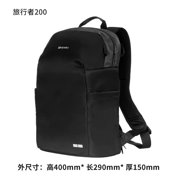 Benro 百諾 Tourist 200 Camera Backpack Black 旅行者相機背包