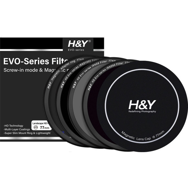 H&Y Evo-Series Landscape ND Filter Kit IRND8 64 1000 鏡頭減光鏡套裝 77mm