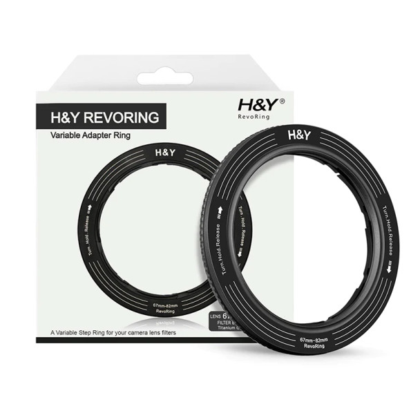 H&Y Filter RevoRing 67-82mm Variable Adapter for 82mm Filters Titanium Gray 可調口徑轉接環