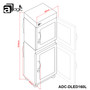 aMagic ADC-DLED160L 160L 電子防潮箱