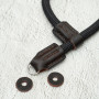 A-MoDe CWS-BL Handmade Rope Camera Wrist Strap Black 手工登山繩皮革相機腕帶 (黑色)