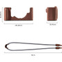 SmallRig 5096 Leather Case Kit for Nikon Zf Brown 相機皮套連相機帶套裝 (啡色)