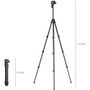 SmallRig 5474 Aluminum Video Tripod with Center Column (67.7") 鋁合金攝影三腳架