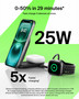 Belkin UltraCharge Qi2 25W 2合1摺疊磁吸充電器 (Black) 圖片 3