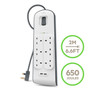 Belkin 6位防雷保護拖板（2個 USB-A｜2.4A｜2米） 圖 2
