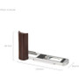 SmallRig 5943 L-Shaped Mount Plate with Wooden Handle For Panasonic Lumix L10 Silver 木頭L型手柄 (銀色)
