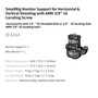 SmallRig 6314 Monitor Support with ARRI 3/8"-16 Locating Screw 橫直拍監視器支架 official image 7