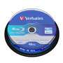 Verbatim 43746 BD-R DL 50GB 6X 雙層藍光碟 10片裝