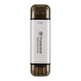 Transcend 創見 ESD310 USB-A／USB-C 雙接頭外置 SSD - 1TB 銀色