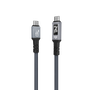 EGO Wiry Mag 240W USB3.2 磁吸 USB-C 數據線 50cm - 灰色